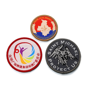 Free Custom Sample High Quality Heat Press <b>Iron</b> on Woven Logo Embroidered Leather Denim Patches with Quick Dry Adult Hoodie - Product Image 3