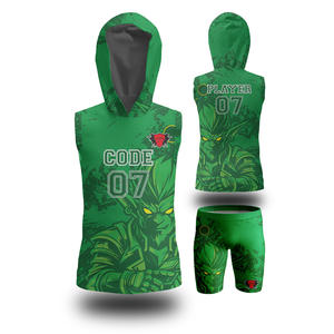 ชุดยูนิฟอร์มเสื้อ7on7 7V7ระบายอากาศได้ดีธงอเมริกันแบบมืออาชีพออกแบบได้ตามต้องการ - Product Image 6