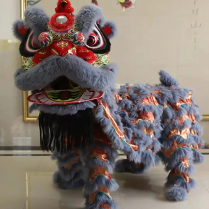 <span class=keywords><strong>Danza</strong></span> del leone cinese Performance cinese di dimensioni normali della cina cultura cinese che balla la <span class=keywords><strong>danza</strong></span> del leone due persone per adulti - Product Image 1