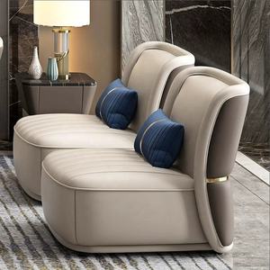 Juego de Sofás Chesterfield Minimalista Moderno de 3 Plazas, Ecológico, Duradero, Madera de Teca Sólida, Cuero Premium, Muebles para Sala de Estar - Product Image 4