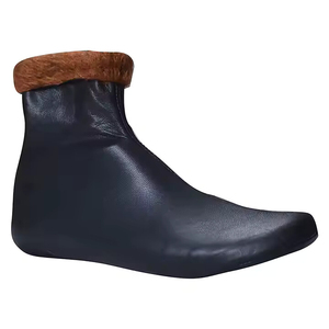 Best Quality Thin Lightweight Waterproof Anti-Bacterial Breathable Anti-Slip Quick Dry Customized Easy Put Leather <b>Socks</b> Men - Product Image 4