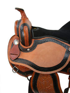 Selle de cheval en cuir véritable de qualité supérieure |   Plusieurs tailles de sièges disponibles |   Équipement d'équitation artisanal pour l'entraînement et les spectacles - Product Image 5