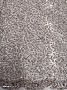 เดรสงานแต่งงานปัก & ปักลายลูกปัดโพลีเอสเตอร์100% ผ้าลูกไม้สำหรับเจ้าสาว - Product Image 3