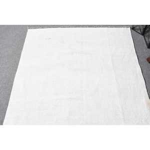 Alfombra Turca de 3.2x10.9 pies, Alfombra Vintage, Alfombra de Lana con Estampado Animal Blanco y Rojo - Product Image 3