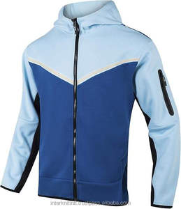 Conjunto Deportivo de Fútbol para Hombre, Diseño Moderno, 100% Poliéster, Forro Polar Técnico, Sudadera con Cremallera y Capucha, Pantalones Deportivos, Logotipo Personalizado del Equipo, Ropa Deportiva Informal, Estilo Vintage - Product Image 4
