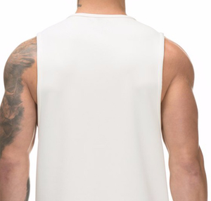 Chaleco de gimnasio de algodón 100% de estilo caliente, camisetas sin mangas de punto informales para hombres de excelente valor, Top de punto informal transpirable - Product Image 4