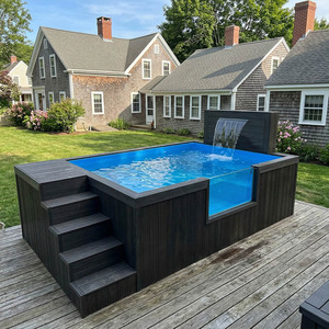 สระว่ายน้ำแบบตั้งพื้น Piscina Fuori Terra ติดตั้งง่าย สำหรับสวน แคมป์ปิ้ง และพักผ่อน - Product Image 3