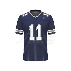 Jersey de Fútbol Americano de Manga Corta Totalmente Personalizado 2025, Proveedor Mayorista de Venta Caliente, Transpirable y de Secado Rápido - Product Image 1