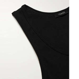 Venta al por mayor de los hombres deportes camiseta sin mangas personalizado músculo Fitness Chaleco de los hombres negro camiseta sin mangas - Product Image 4