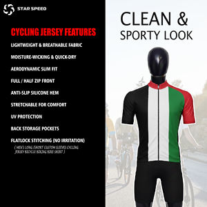 Vêtements de vélo pour l'été, maillot de cyclisme pour hommes, maillot de cyclisme rembourré léger personnalisé pour hommes - Product Image 5