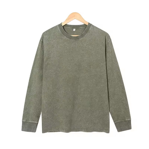 Sweat-shirt en coton graphique personnalisé | Pull ras du cou délavé à l'acide | Broderie et impression Streetwear OEM ODM - Product Image 1