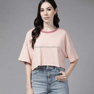 Nardon Apparel Summer Breathable <b>Combed</b> Cotton Short Sleeve Solid Color T-shirt Loose - Product Image 4