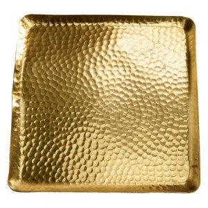 Super High Quality Gold Plated Metal Tray Excellent Decorative <b>Mirror</b> Serving Dish for Hotel Home Made Acrylic <b>Bamboo</b> Marble - Product Image 5