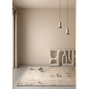 Alfombras de Lana y Seda Entropy Ivory Anudadas a Mano, de Algodón Orgánico, Diseño Abstracto Tipo Rompecabezas, para Pasillo, Sala de Estar, Alfombra de Yute para Decoración del Hogar - Product Image 5