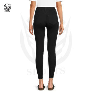 Pantalones Vaqueros de Mezclilla 100% Algodón para Mujer, Talla Personalizada, Cintura Alta, Logotipo Personalizado, el Mejor Diseño de Jeans para Mujer. - Product Image 6