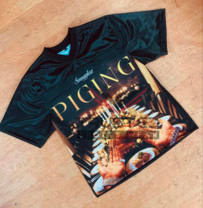 Maillot de football américain rétro surdimensionné vintage personnalisé pour homme, streetwear, sport, manches courtes, respirant, séchage rapide - Product Image 2