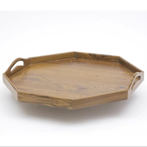 Plateau de service en bois artisanal pour la maison, les cuisines, la salle à manger et le salon, parfait pour servir des collations, des repas, des boissons en vrac - Product Image 1
