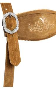 Shemax-Pantalones cortos para hombre, color gris sombreado, personalizado, nuevo bávaro, Oktoberfest, Lederhosen, con cremallera, liso, teñido, formal, OEM - Product Image 2