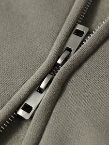 Sweats à capuche zippés 2025 en gros, haute qualité, coton 400 g/m², sweat à capuche zippé personnalisé, logo personnalisé, unisexe, fabricant OEM, processus Impex - Product Image 2