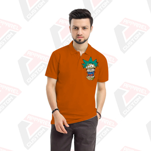 Premium Men's for Polo Shirt Cómodo y elegante Características ecológicas para el verano-Denim Batik Telas de pana Apliques - Product Image 5