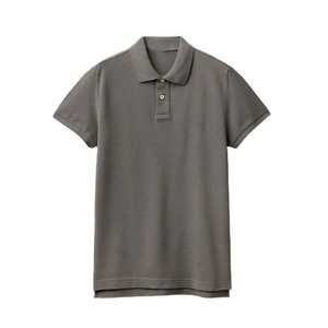 Vêtements pour hommes respirants en coton de conception personnalisée OEM de couleur grise polos de grande taille à manches courtes de style de rue vêtements d'été - Product Image 3