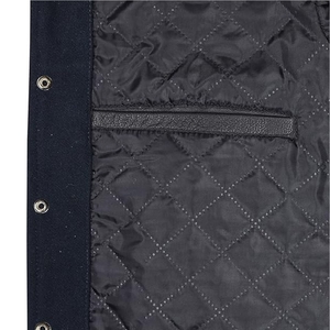 Veste universitaire en cuir marron et noir pour homme, sur mesure et design personnalisé, prix de gros avantageux - Product Image 6