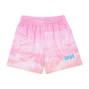 Impresión completa de secado rápido 100% malla de poliéster sublimación Digital diseño personalizado barato hombres baloncesto Shorts DDP envío - Product Image 2