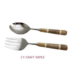 ชุดช้อนตักสลัดทำจากเรซินและสเตนเลสสตีลเครื่องมือเสิร์ฟในครัวมาใหม่ทันสมัย - Product Image 1