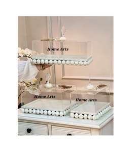 ถาดช็อคโกแลตขนมอบพร้อมโดมอะคริลิครูปโดมดีไซน์เนอร์ทำจากสแตนเลส - Product Image 4