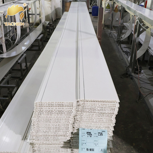 Paneles de Techo de PVC de Alta Calidad, Diseño Moderno, Impermeables, con Aspecto de Madera Blanca, <span class=keywords><strong>para</strong></span> <span class=keywords><strong>Interiores</strong></span> - Product Image 5