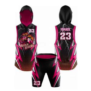 Fabricante OEM 7on7 camiseta de fútbol y pantalones cortos de diseño personalizado para equipos deportivos con impresión DTF - Product Image 5