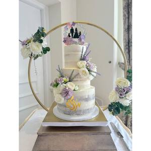 Présentoir à gâteau décoratif fantaisie Style arc fête et festif support à gâteau en métal décoratif Design européen dernière arrivée approvisionnement - Product Image 6