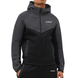 Pull à fermeture éclair décontracté pour hommes OEM Pull tricoté en pur coton pour la saison d'automne/Sweat-shirt à capuche de qualité bon marché dernier modèle - Product Image 5