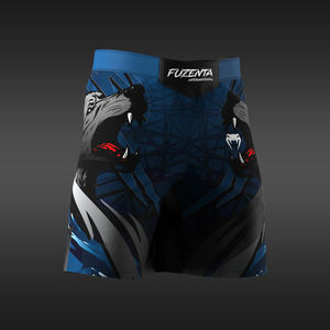 Shorts de combat en tissu polyester léger, logo et design personnalisés, shorts MMA, design par sublimation, vêtements de sport, shorts de grappling UFC - Product Image 1