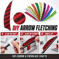 Plumes de dindon naturelles de 5 pouces pour le fletching d'arrows, coupe aile droite, pour flèches en carbone, bois, bambou, DIY Tir à l'arc