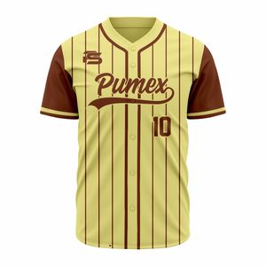 Camiseta de béisbol hecha a medida OEM, diseño cosido transpirable con impresión digital por sublimación, conjunto de estilo deportivo - Product Image 5