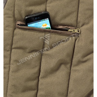 Veste de chasse pour homme respirante de haute qualité personnalisée, tissu en toile 100% coton, hiver, avec capuche