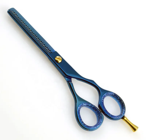 Tijeras de peluquería hechas a mano con cuchillas afiladas de acero inoxidable en colores vibrantes herramientas y accesorios para el cabello - Product Image 5