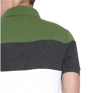 OEM por encargo de los hombres casuales para los polos de alta calidad 100% algodón Tallas grandes Nuevo diseño Color sólido de manga corta - Product Image 4