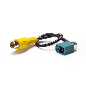 Ángulo Recto Fakra Z Codificado a <span class=keywords><strong>RCA</strong></span> Hembra Adaptador Cable de Extensión RG174 20cm - Product Image 5