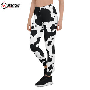 Leggings de yoga pour femmes en vente chaude, solides, extensibles dans les quatre sens, respirants, grande taille, imprimés personnalisables, taille haute, pour la salle de sport - Product Image 2