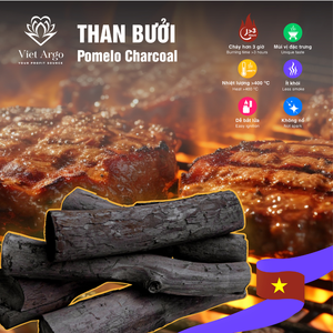 ถ่านกัมมันต์สีดำแบบแท่งมีลวดลายทำจากส้มโอชิชาจากเวียดนาม - Product Image 6