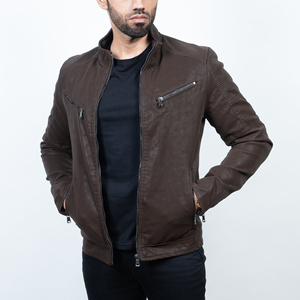 Chaquetas de Cuero para Hombre de Fábrica Pakistaní, Chaqueta de Cuero Genuino con Cierre, Estilo Urbano y Moderno - Product Image 6