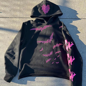 2025 Unique Style Streetwear À Capuche 100% Coton Biologique Personnalisé Strass Vintage Pull À Capuche pour Hommes - Product Image 6