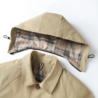 Nouvelle veste coupe-vent respirante à capuche détachable pour hommes, pardessus chaud, vêtements d'extérieur Trench, grande taille, avec fourrure