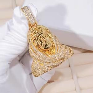 Jesucristo personaje Iced Out colgante Moissanite diamante Hip Hop colgante para él 925 Plata personalizar moda colgantes y dijes - Product Image 1
