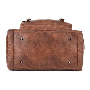 Bolsas de lona de cuero hechas a mano con detalles hechos a mano, interior espacioso y correas cómodas para oficina, gimnasio y viajes cortos - Product Image 3