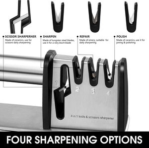 <span class=keywords><strong>Afilador</strong></span> de cuchillos 4 en 1, cuchillos de cocina de alta calidad y accesorios para cuchillos, tijeras, bolsillo Manual - Product Image 3
