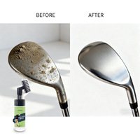 Kit de Limpieza para Palos de Golf a Base de Hierbas, con Spray, Cepillo y Toalla, No Tóxico, Sostenible, con Aroma Fresco, para Equipo de Golf, Hierros, Suciedad y Manchas