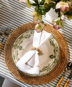 Mantel Individual redondo de ratán, productos ecológicos naturales hechos en Vietnam, decoración de mesa, mantel tejido, venta al por mayor, Moderno - Product Image 5